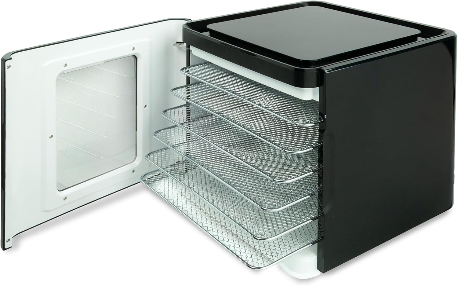 Nebula Lebensmittel Dörrgerät Mit 6 Edelstahlschalen | LED-Touch-Control-Design, Einstellbare Digitale Temperatur 35-70 °C & 48-Stunden-Timer | 400W | Dörrgerät Für Obst, Gemüse, Fleisch Und Mehr